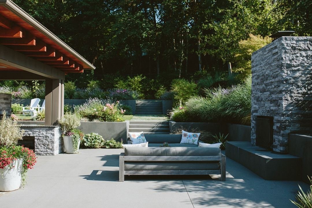 Photo of landscaping and outdoor living design