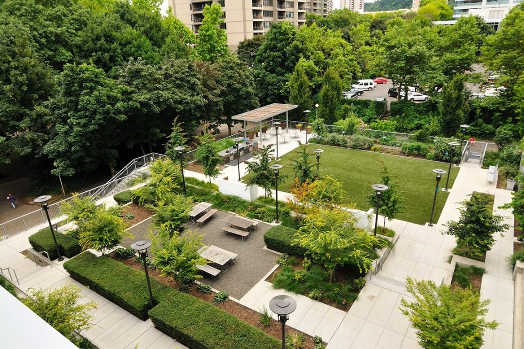 apartment patio area landscape design