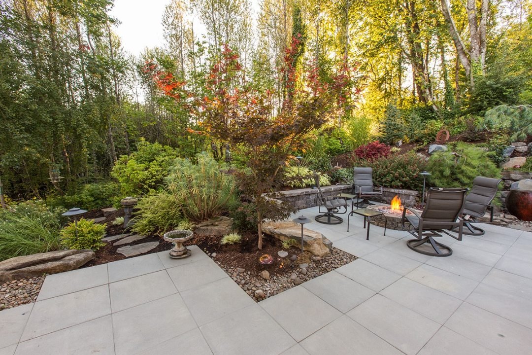 Fire pit and outdoor living area