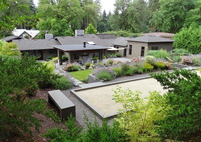 backyard bocce ball court by Dennis' 7 Dees