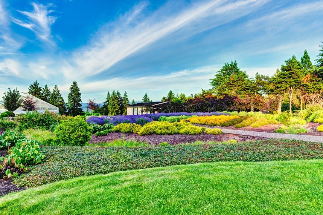 residential landscaping home view
