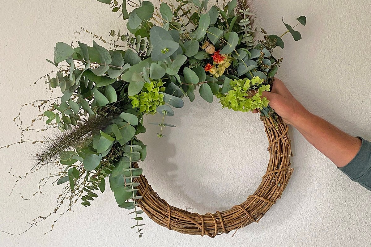 floral fall wreath workshop